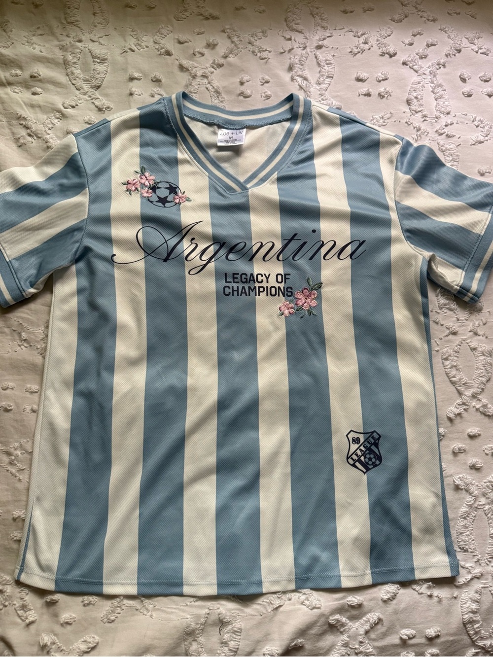 Argentina jersey embroidered - Light Blue & White